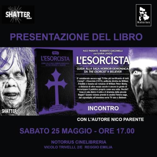 25 Maggio: Presentazione del libro LEsorcista: Guida alla Saga Horror-Demoniaca